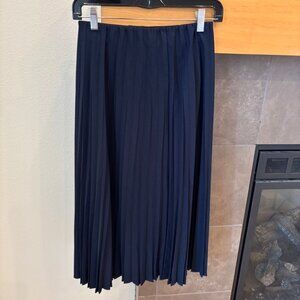 UNIQLO Women's Pleated Sklrt Midi/Maxi Navy Blue Size XS
